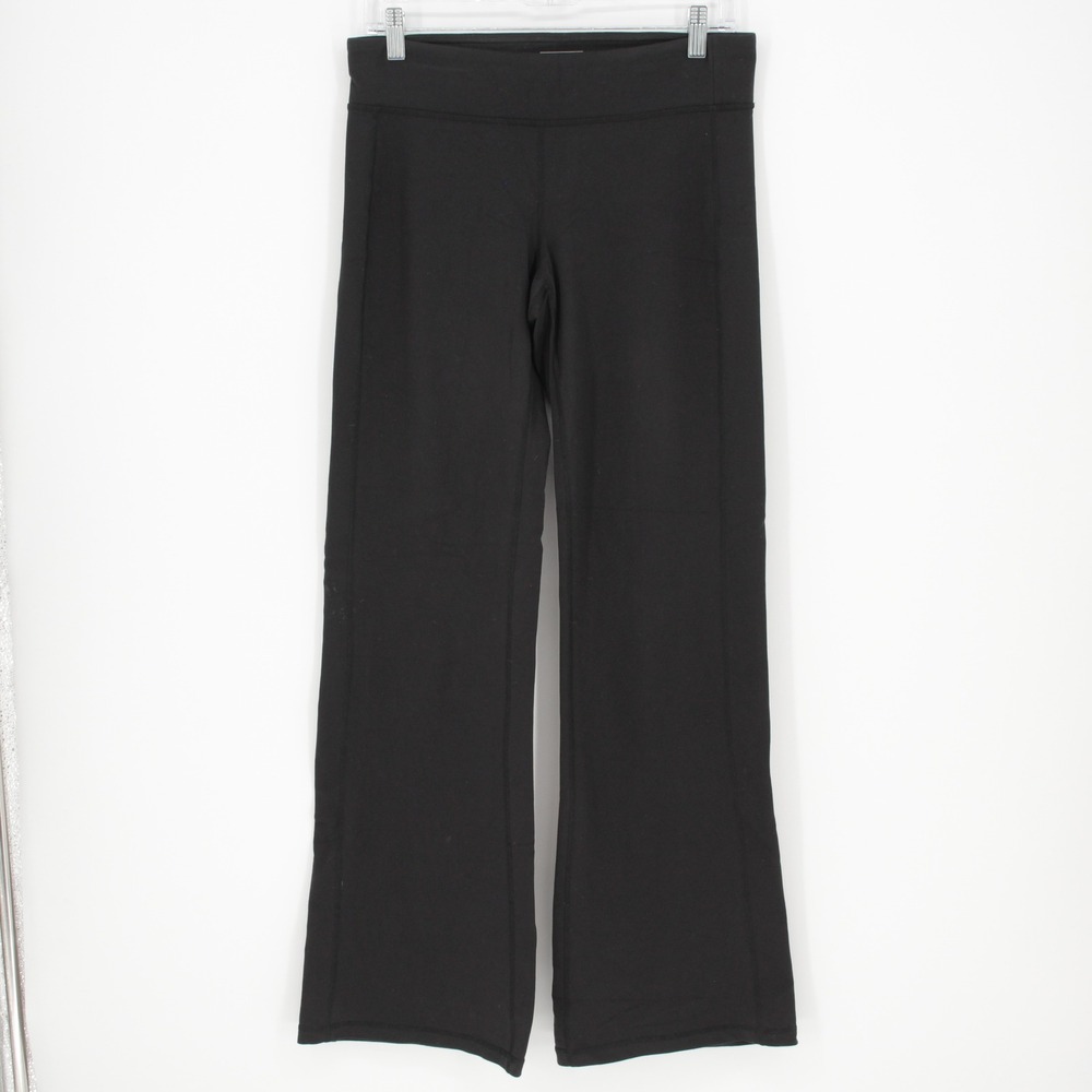 Athleta Women's Black Supplex Lycra Flare‎ Yoga Pants Size M